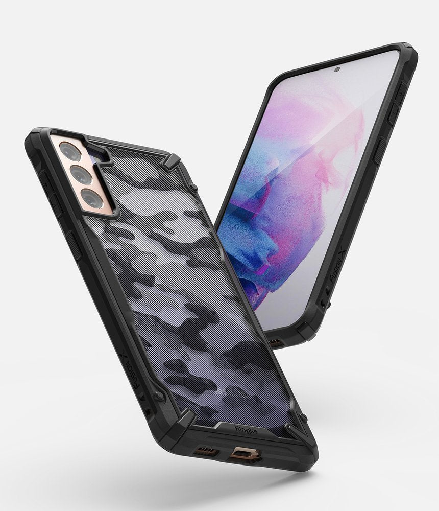 Ringke Fusion X Design odolné pouzdro pro Samsung Galaxy S21+5G Camo