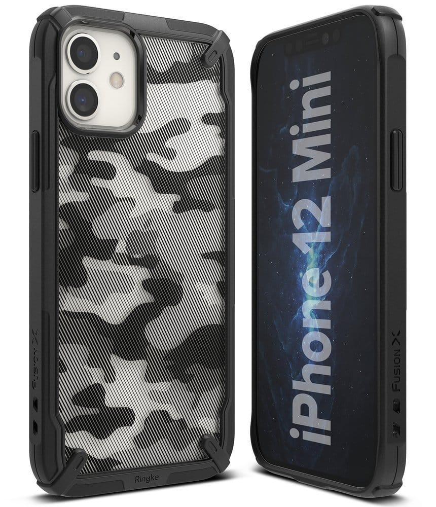 Ringke Fusion X Design izdržljivo kućište s TPU odbojnikom za iPhone 12 Mini Camo