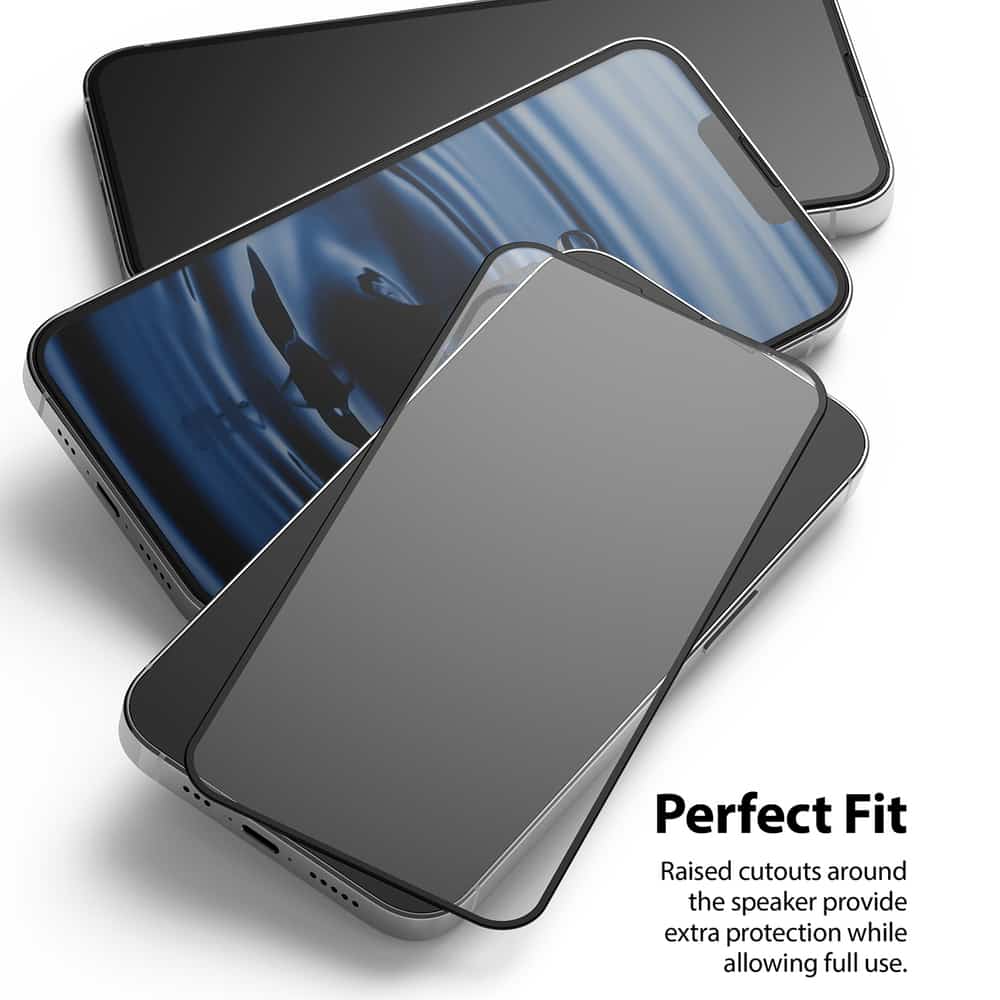 Ringke Invisible Defender ID Full Glass tvrzené sklo plné krytí s rámečkem pro iPhone 13 / 13 Pro