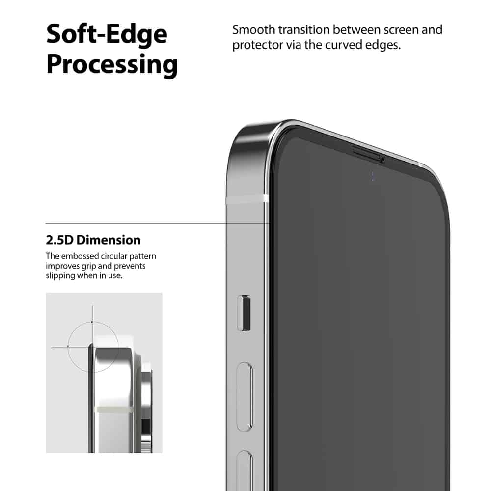 Ringke Invisible Defender ID Full Glass tvrzené sklo plné krytí s rámečkem pro iPhone 13 / 13 Pro