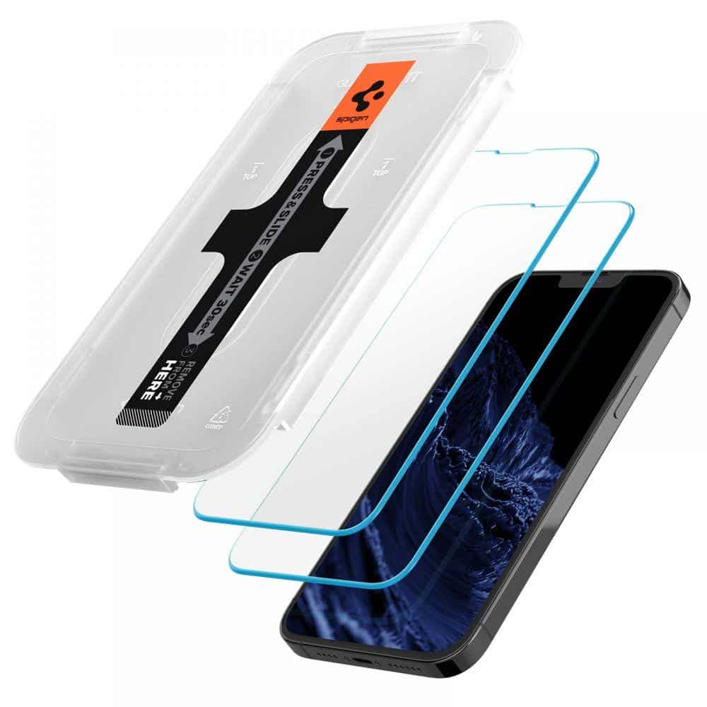 SPIGEN GLAS.TR EZ FIT OCHRANNÉ SKLO 2 KS PRO IPHONE 13 PRO MAX / IPHONE 14 PLUS