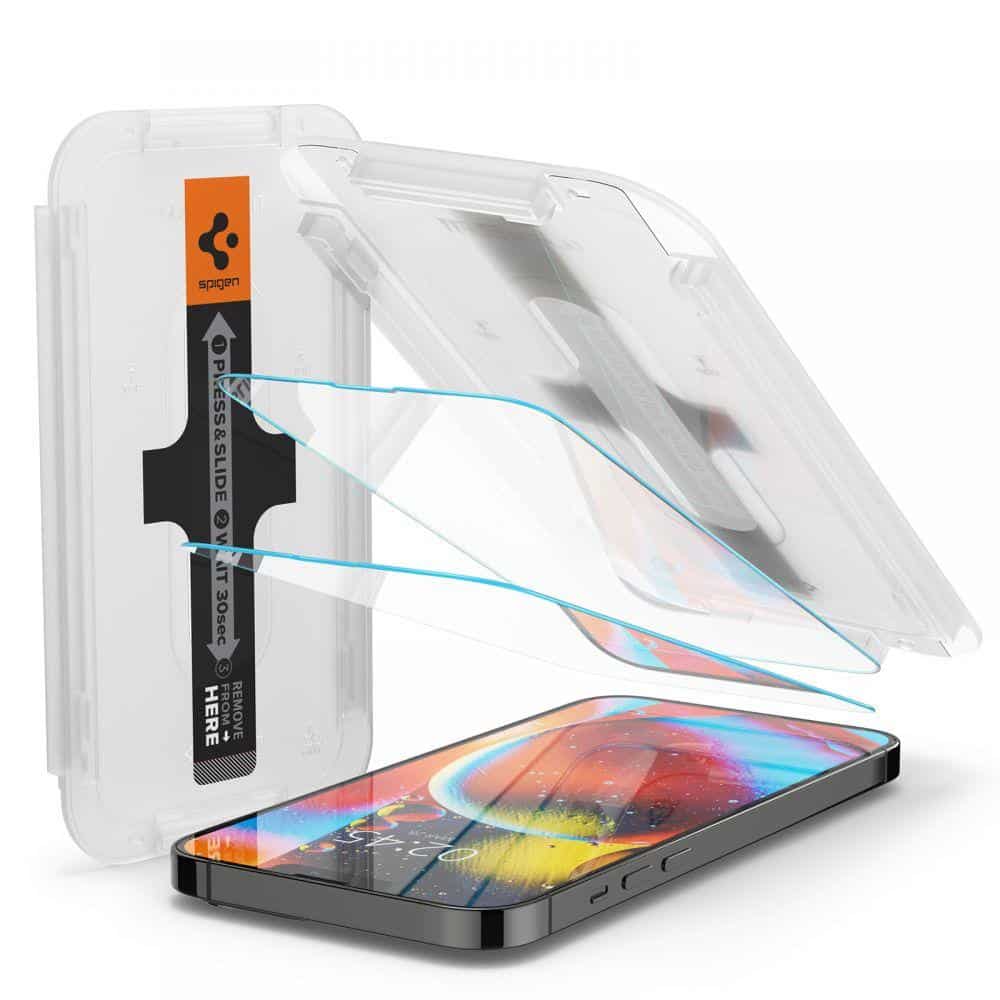 SPIGEN GLAS.TR EZ FIT OCHRANNÉ SKLO 2 KS PRO IPHONE 13 PRO MAX / IPHONE 14 PLUS