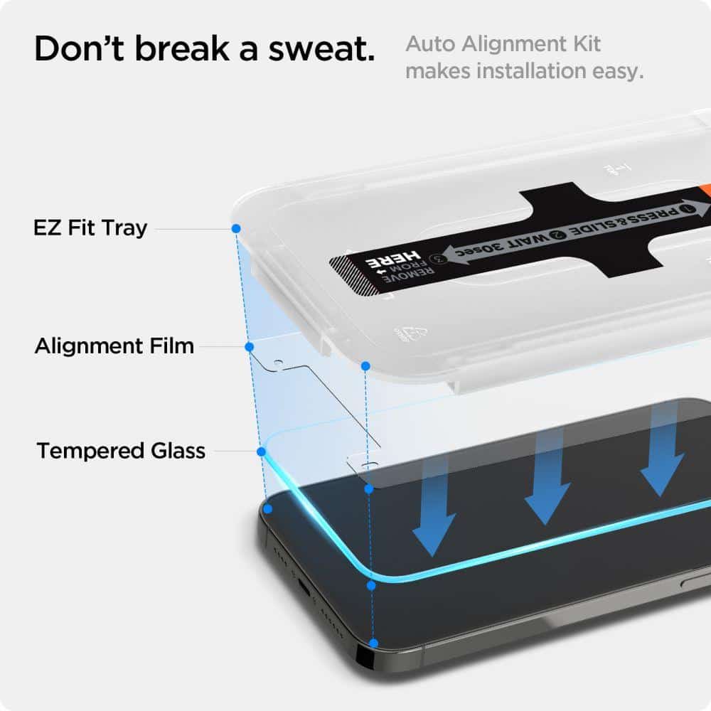 SPIGEN GLAS.TR EZ FIT OCHRANNÉ SKLO 2 KS PRO IPHONE 13 PRO MAX / IPHONE 14 PLUS