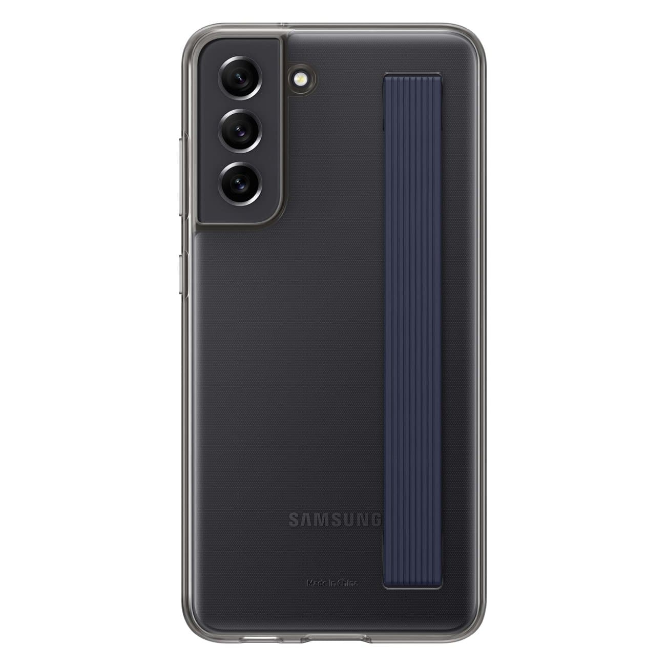 Samsung Original Slim Strap Cover pro Galaxy S21 FE Dark Gray