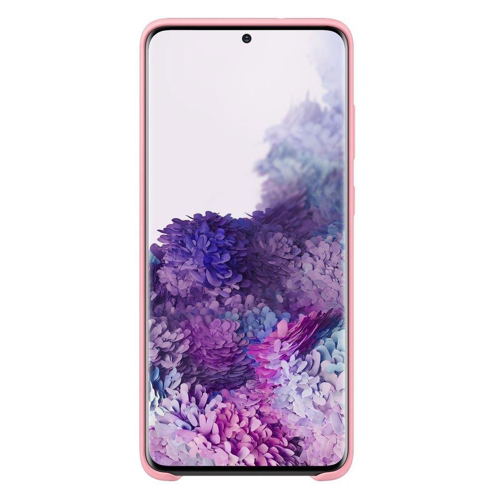 Silikonové flexibilní pouzdro pro Samsung Galaxy S21 5G, červené