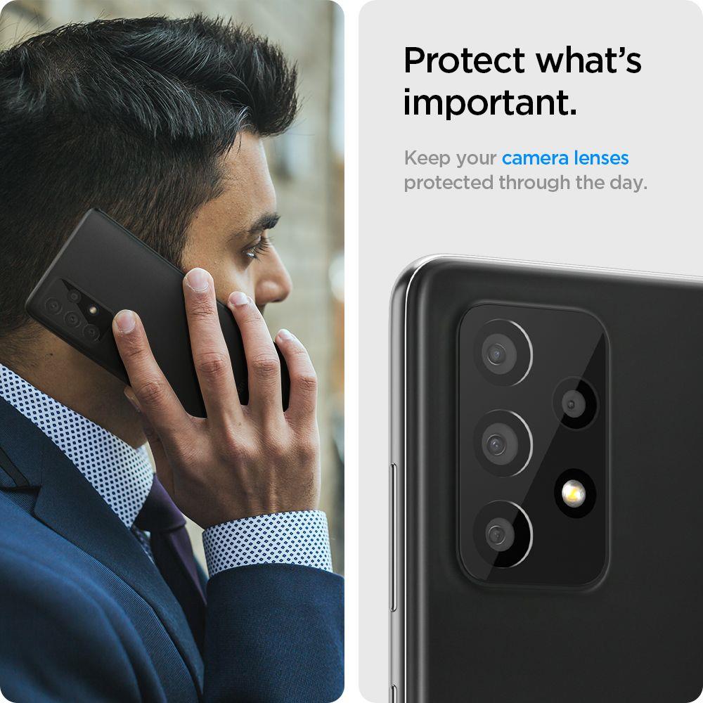 SPIGEN OPTIK.TR TVRZENÉ SKLO 2 KUSY PRO FOTOAPARÁT SAMSUNG GALAXY A72