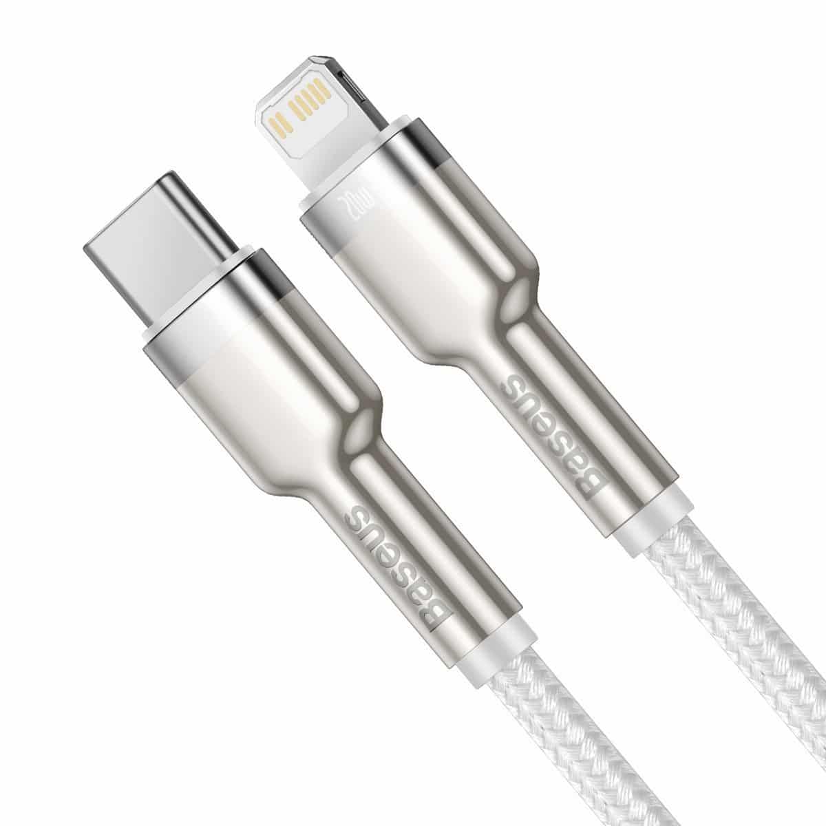 USB-C na Lightning kabel Baseus Cafule PD 20W 2m (bílý)