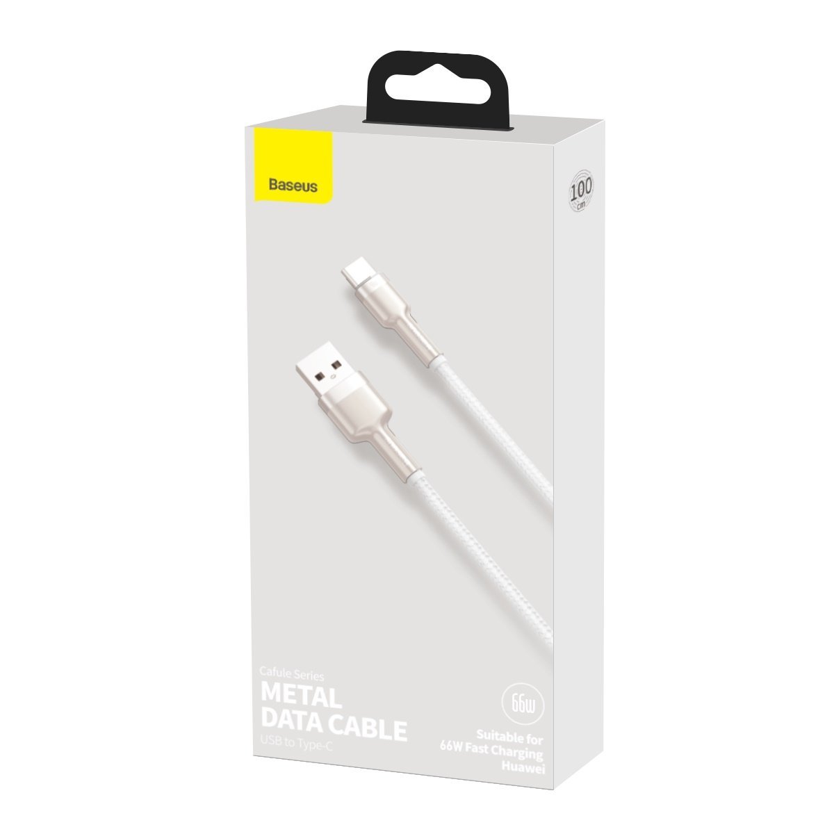 USB-C kabel Baseus Cafule 66W, 1m (bílý)