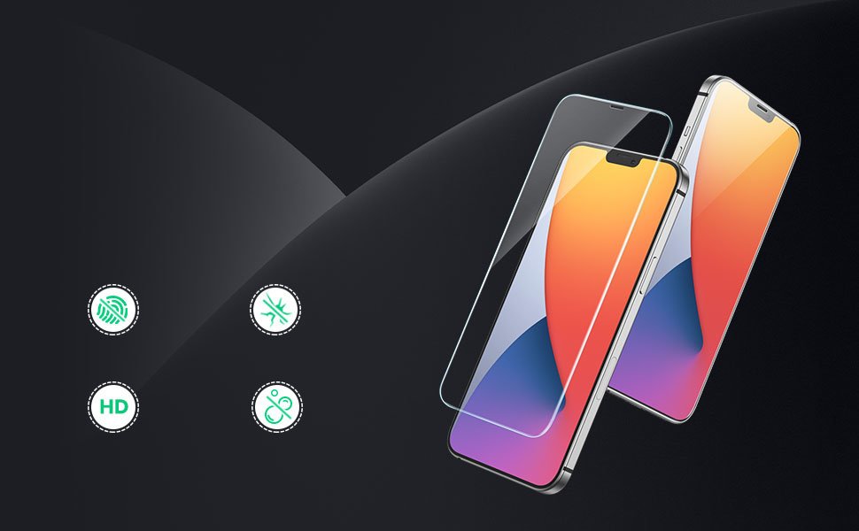 Ugreen 2.5D ochranné tvrzené sklo pro iPhone 12 Pro Max transparentní