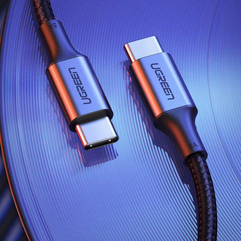 Ugreen USB-C na USB-C kabel 5A PD QC100W 3.0 FCP 1m