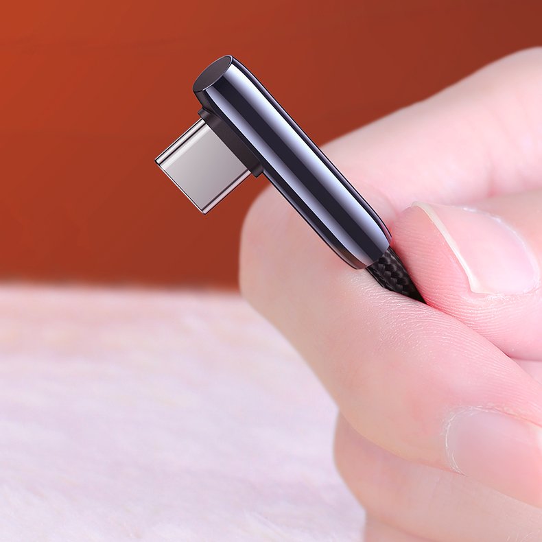Rohový USB - USB Type C kabel UGREEN 5A Quick Charge 3.0 AFC FCP 1 m