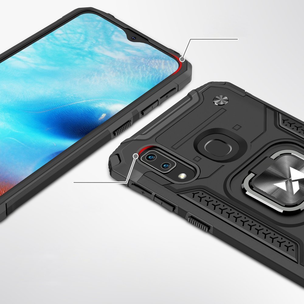 Pouzdro Wozinsky Ring Armor se stojánkem a držákem pro Samsung Galaxy A20E