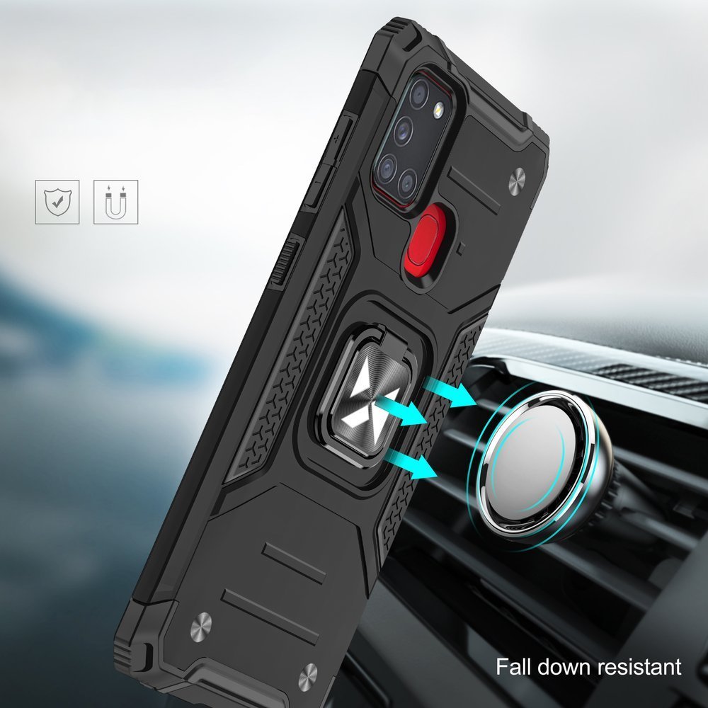 Wozinsky Ring Armor pro Samsung Galaxy A21S růžový