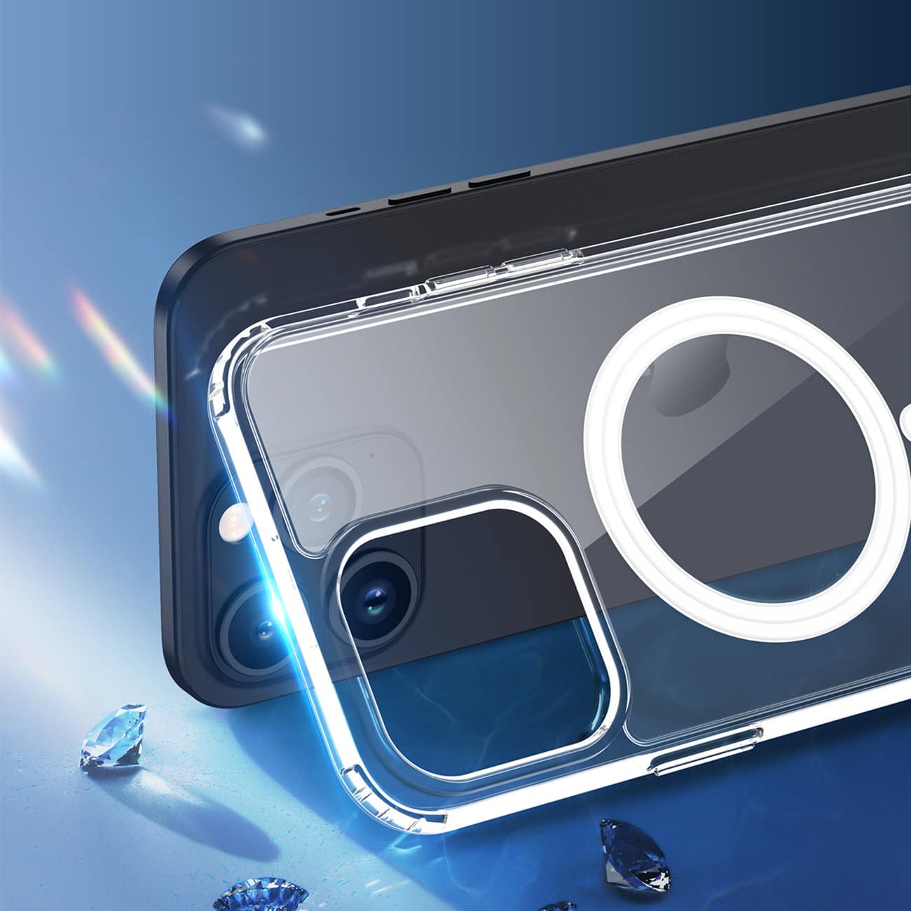 DUX DUCIS Clin Mag – průhledný kryt kompatibilní s MagSafe pro iPhone 15 Pro Max