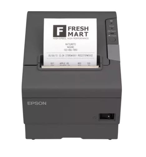 REFURBISHED - POS printer Epson TM-T88V, termalni USB, crni (JAMSTVO: 12 MJ.)