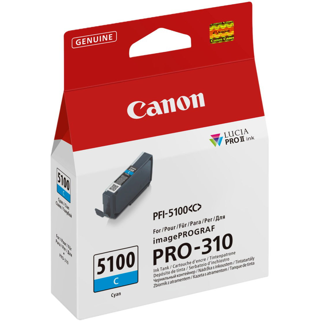 Canon PFI-5100 C spremnik s tintom 1 kom Original Plavo