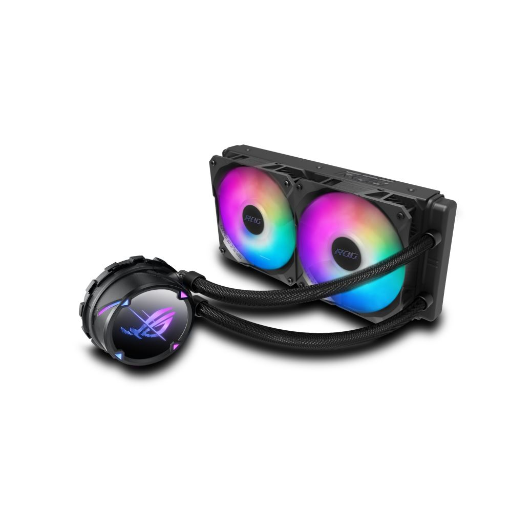 ASUS ROG STRIX LC II 240 ARGB Procesor Sve-u-jednom vodeno hlađenje 12 cm Crno, Bijelo