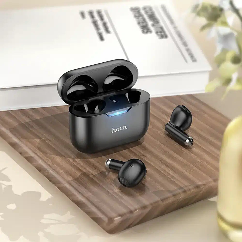 HOCO bezdrátová/bluetooth stereo sluchátka TWS Full True EW34 černá