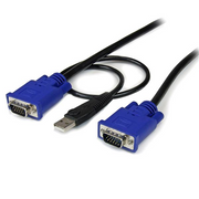 StarTech.com SVECONUS10 KVM kabel Crno 3 m