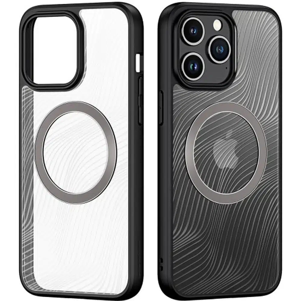 DUX DUCIS Aimo Mag – armored maska kompatibilna sa MagSafe za Apple iPhone 15 Pro Max crna