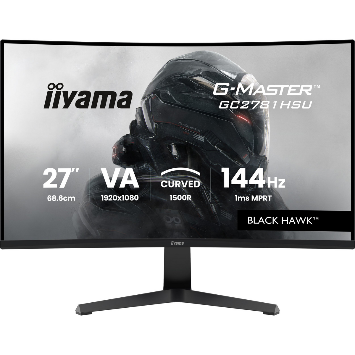 iiyama G-MASTER GC2781HSU-B1 27" 144H računalni monitor 68,6 cm (27") 1920 x 1080 pikseli Crno