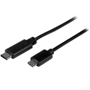 StarTech.com USB2CUB50CM USB kabel 0,5 m USB 2.0 USB C Micro-USB B Crno