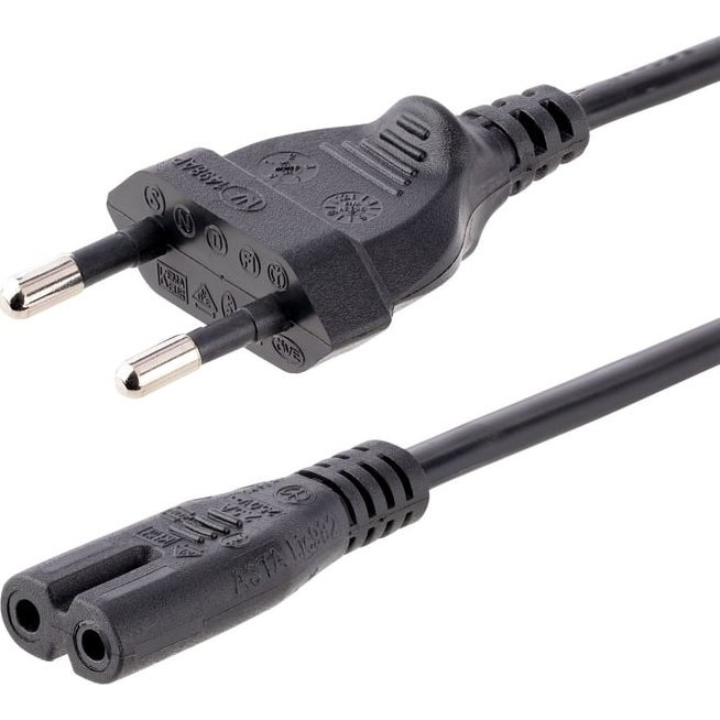 StarTech.com 752E-3M-POWER-LEAD strujni kabel Crno CEE7/16 C7 spoj