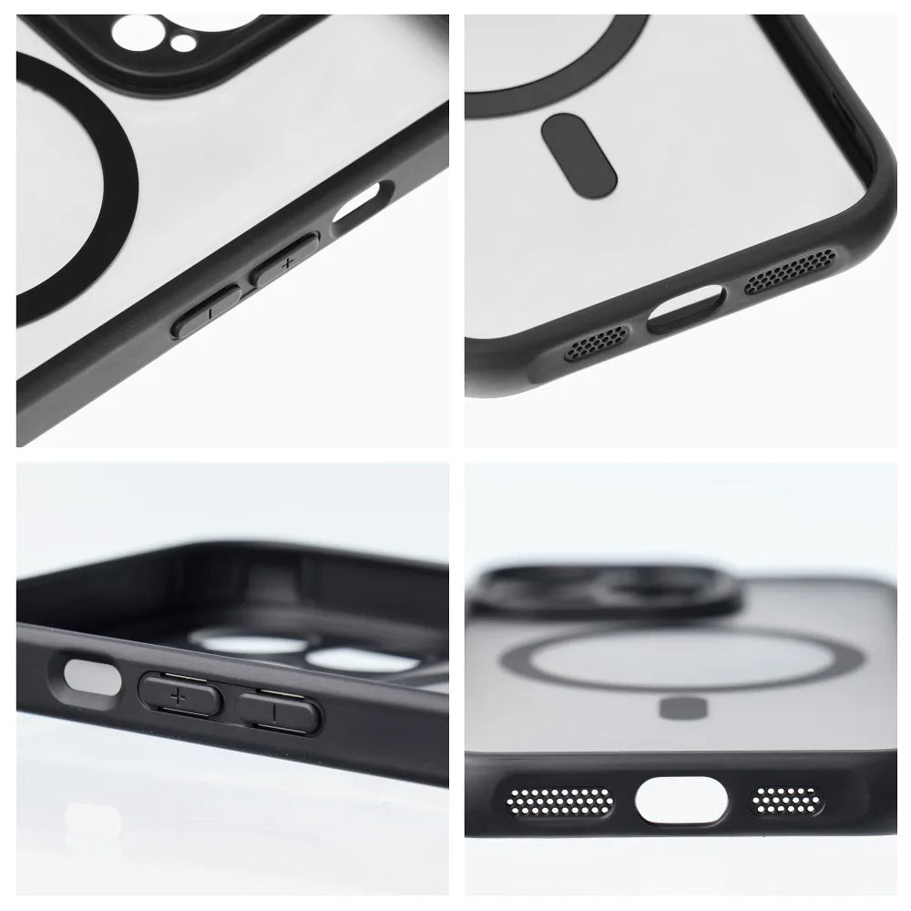 Full Matte Mag Cover pouzdro kompatibilní s MagSafe pro iPhone 13 Pro Max černé