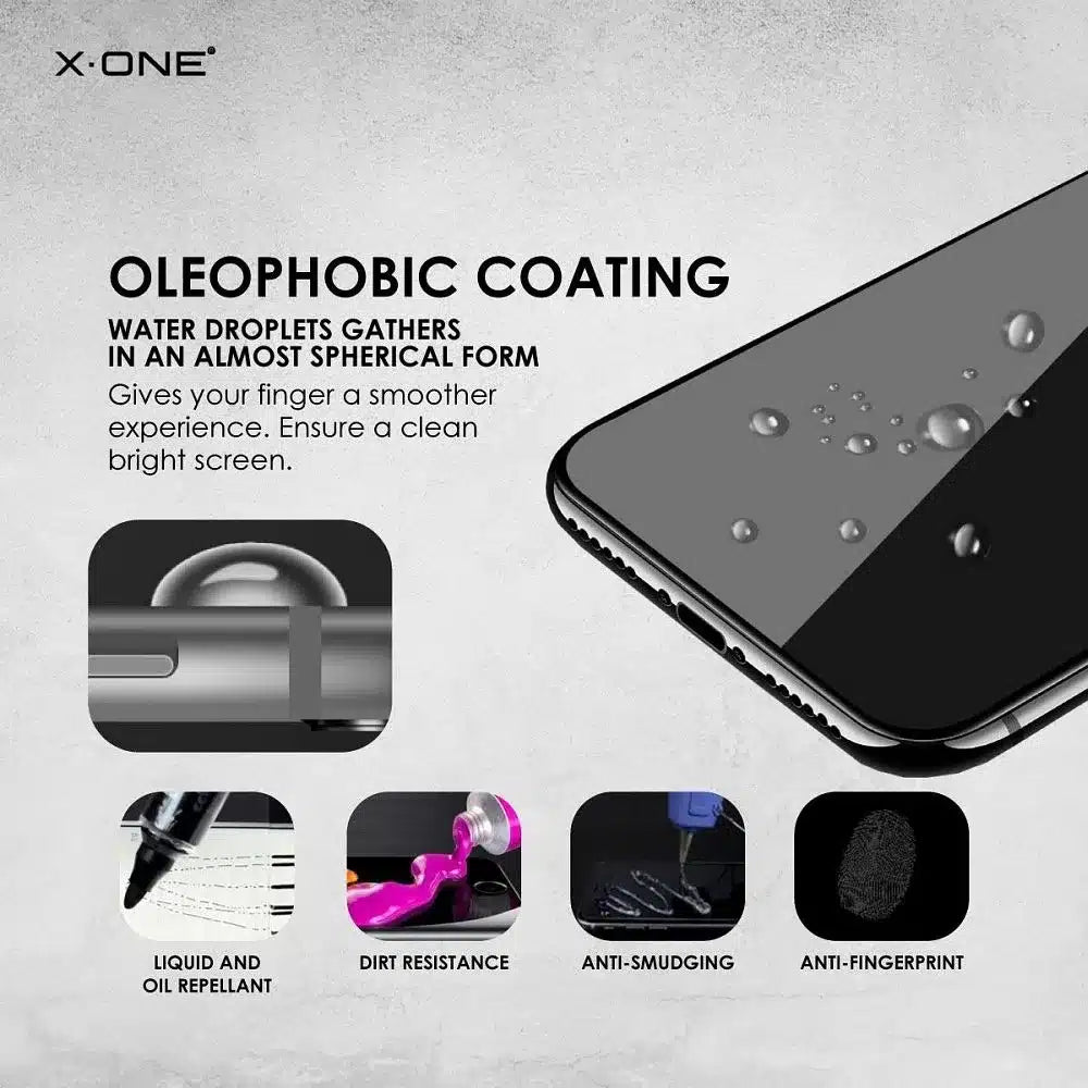 X-ONE Full Cover Extra Strong Tempered Glass Matte - pro iPhone 15 Pro Max (celoplošné lepidlo) černá