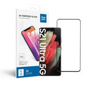 Kaljeno staklo za Samsung Galaxy S21 ULTRA (case friendly) Blue Star 5D crno