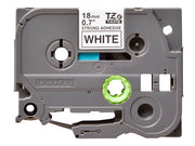 BROTHER TZES241 18mm ČRNA NA BELI SAMOLEPILNI TRAK
