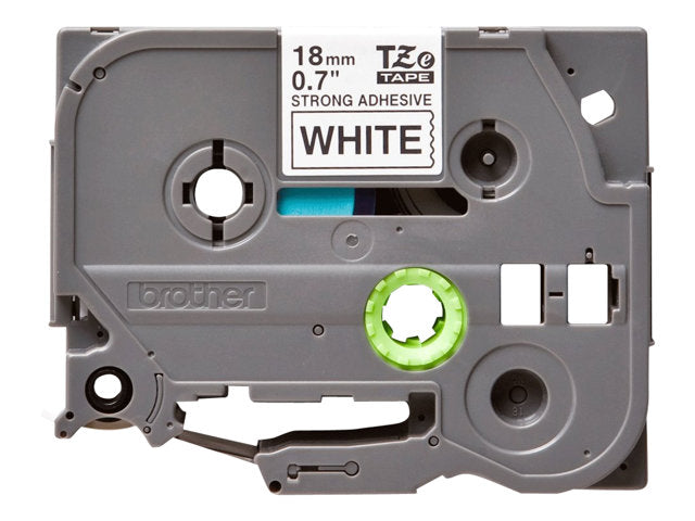 BROTHER TZES241 18mm ČRNA NA BELI SAMOLEPILNI TRAK