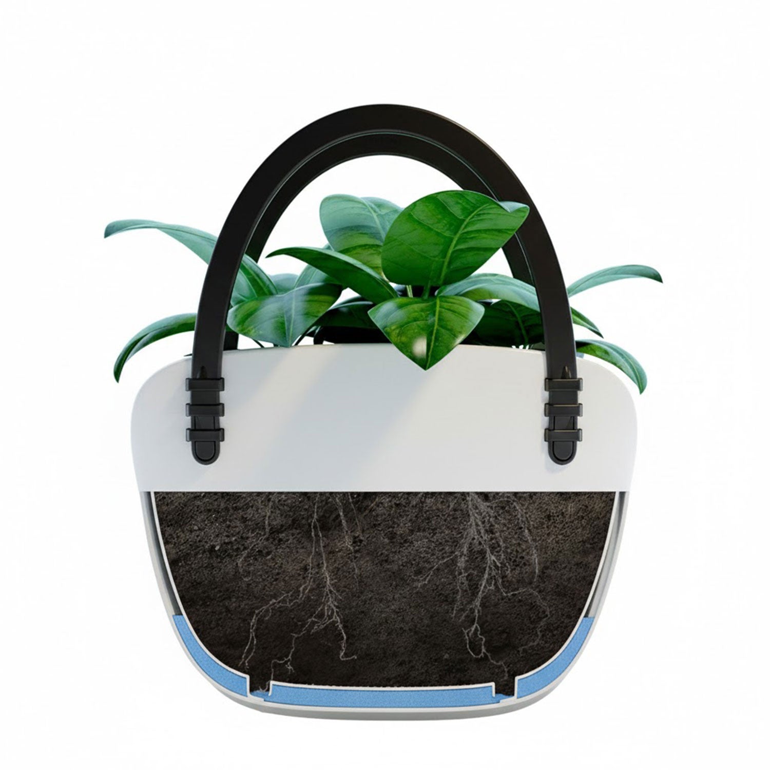 Flower bag tegla - boja bijela