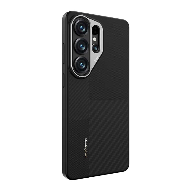 Benks Montage Magnetic Armor Pro Kevlar maska ​​s metalnim okvirom za Samsung Galaxy S26 Ultra crna