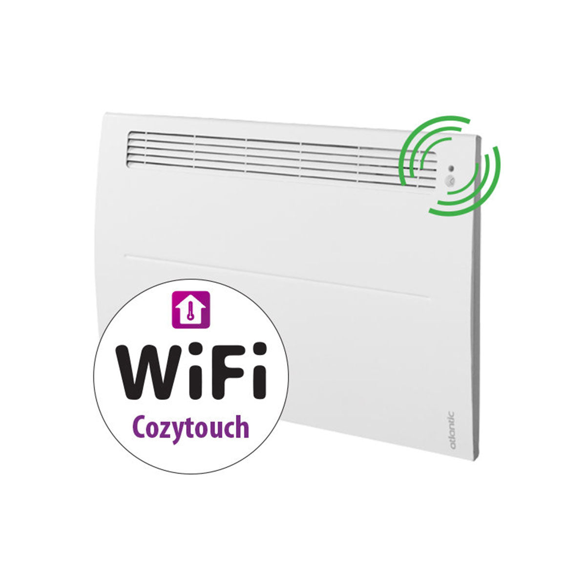 Elektrický nástěnný konvektor ATLANTIC ALTIS ECO BOOST 3 WIFI 1000W PLUG