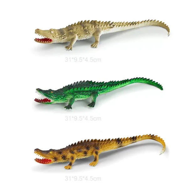 Gumeni krokodil 30cm Smeđa
