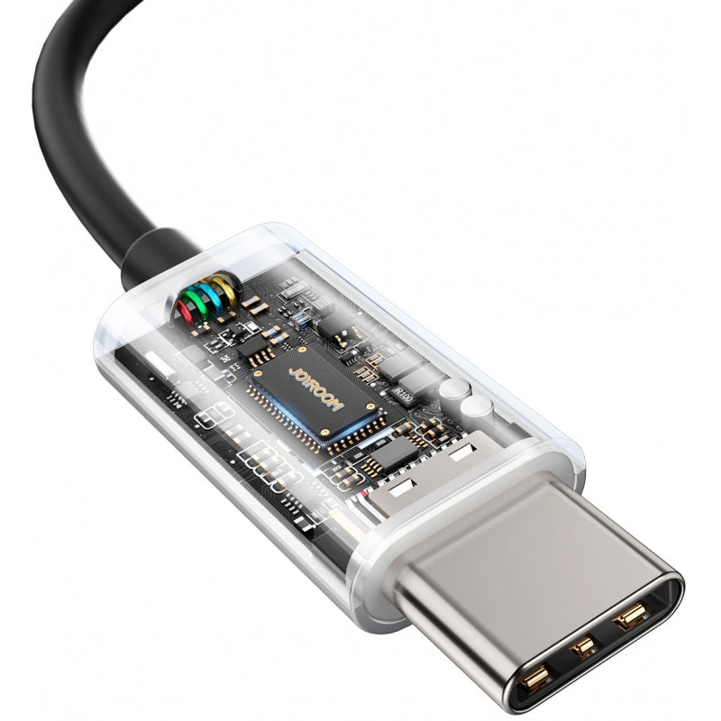 Drátová sluchátka USB-C Joyroom JR-EC07 černá