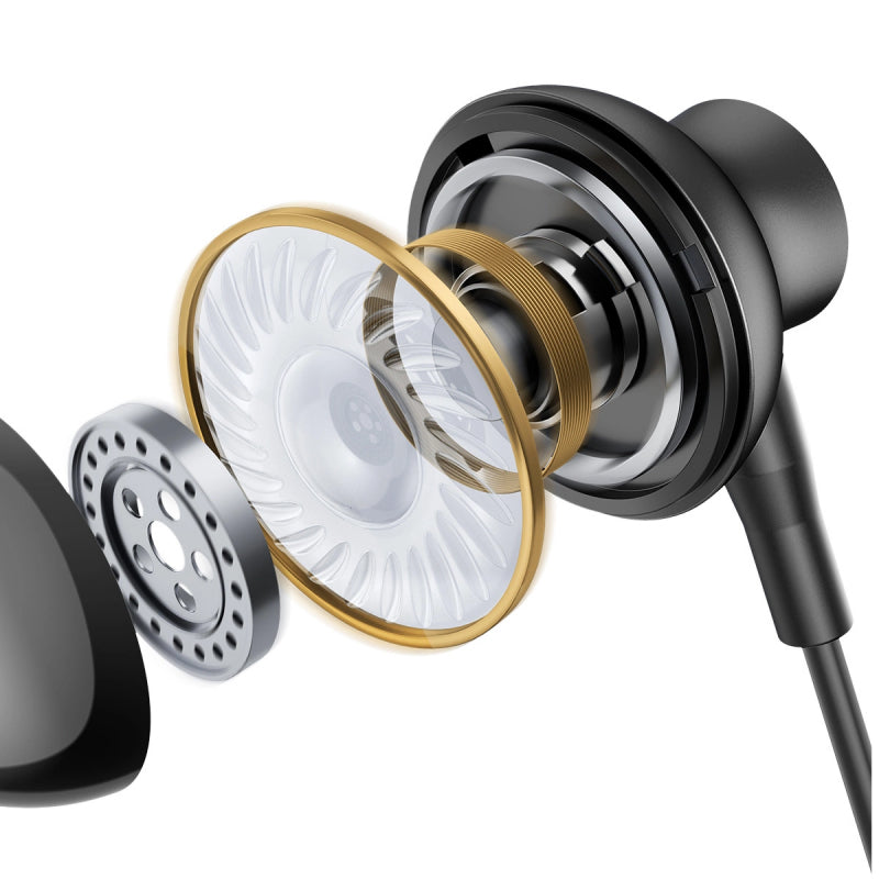Drátová sluchátka USB-C Joyroom JR-EC07 černá
