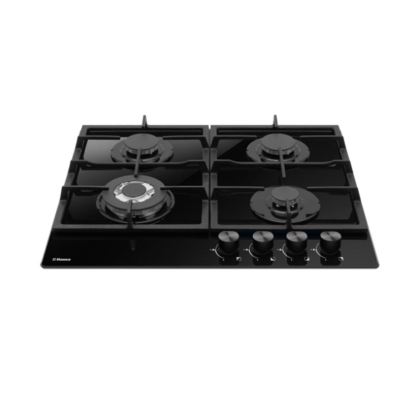 Hansa varná deska BHKS611502, sklokeramika, 4xplyn, černá, wok