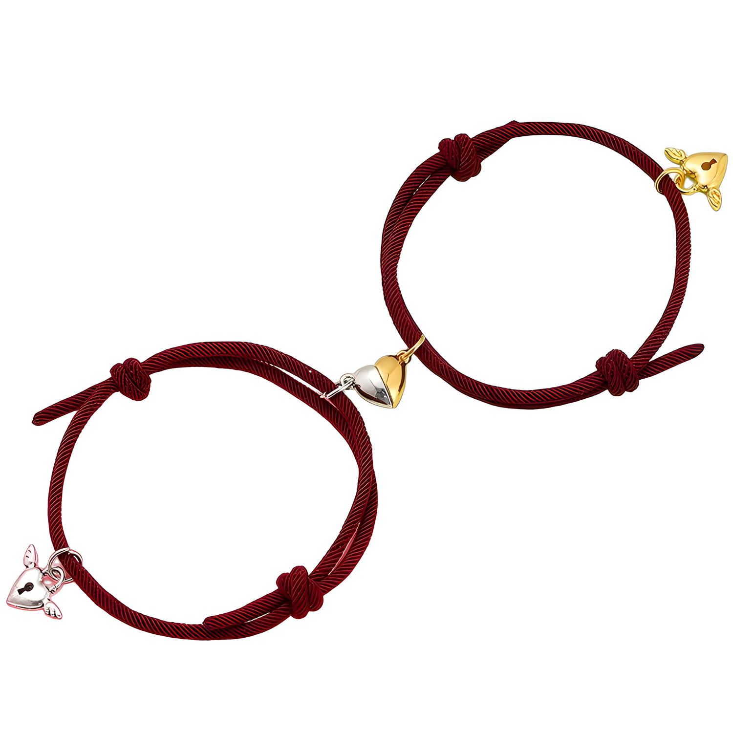Narukvice Heart Magnet - Bordo KP28133