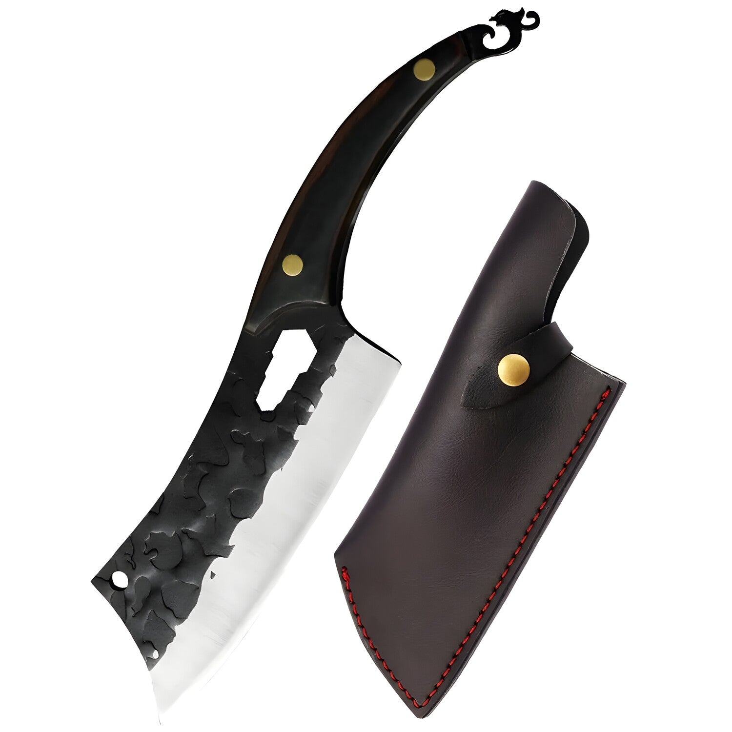 Kuhinjski sjekač HI-25837 - Smeđa / Crna / S futrolom KP25837