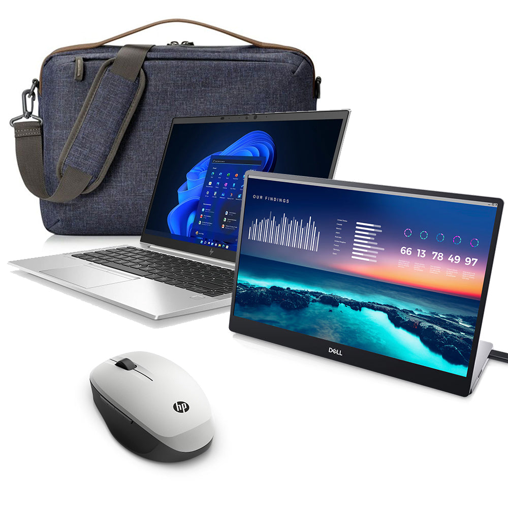 KANCELÁŘ VENKU – HP 840 G7 i5, 16GB, 512GB SSD + přenosný monitor +...