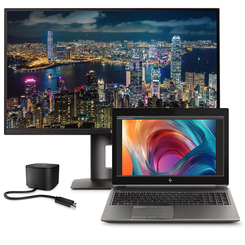HP ZBook 15 G6 - Core i7, 32 GB DDR4, 500 GB SSD, T2000 + HP Z27n + dokovací stanice Thunderbolt