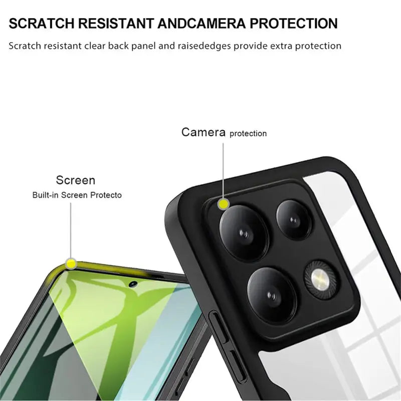 Techsuit – ColorVerse 360 Series oboustranný ochranný kryt pro Xiaomi Redmi Note 13 Pro 5G / Poco X6 – černý