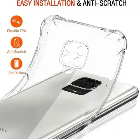 Techsuit Shockproof Clear Silicone průhledné silikonové pouzdro odolné proti nárazům pro Xiaomi Redmi Note 9S / Note 9 Pro / Note 9 Pro Max