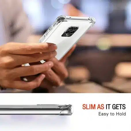 Techsuit Shockproof Clear Silicone průhledné silikonové pouzdro odolné proti nárazům pro Xiaomi Redmi Note 9S / Note 9 Pro / Note 9 Pro Max