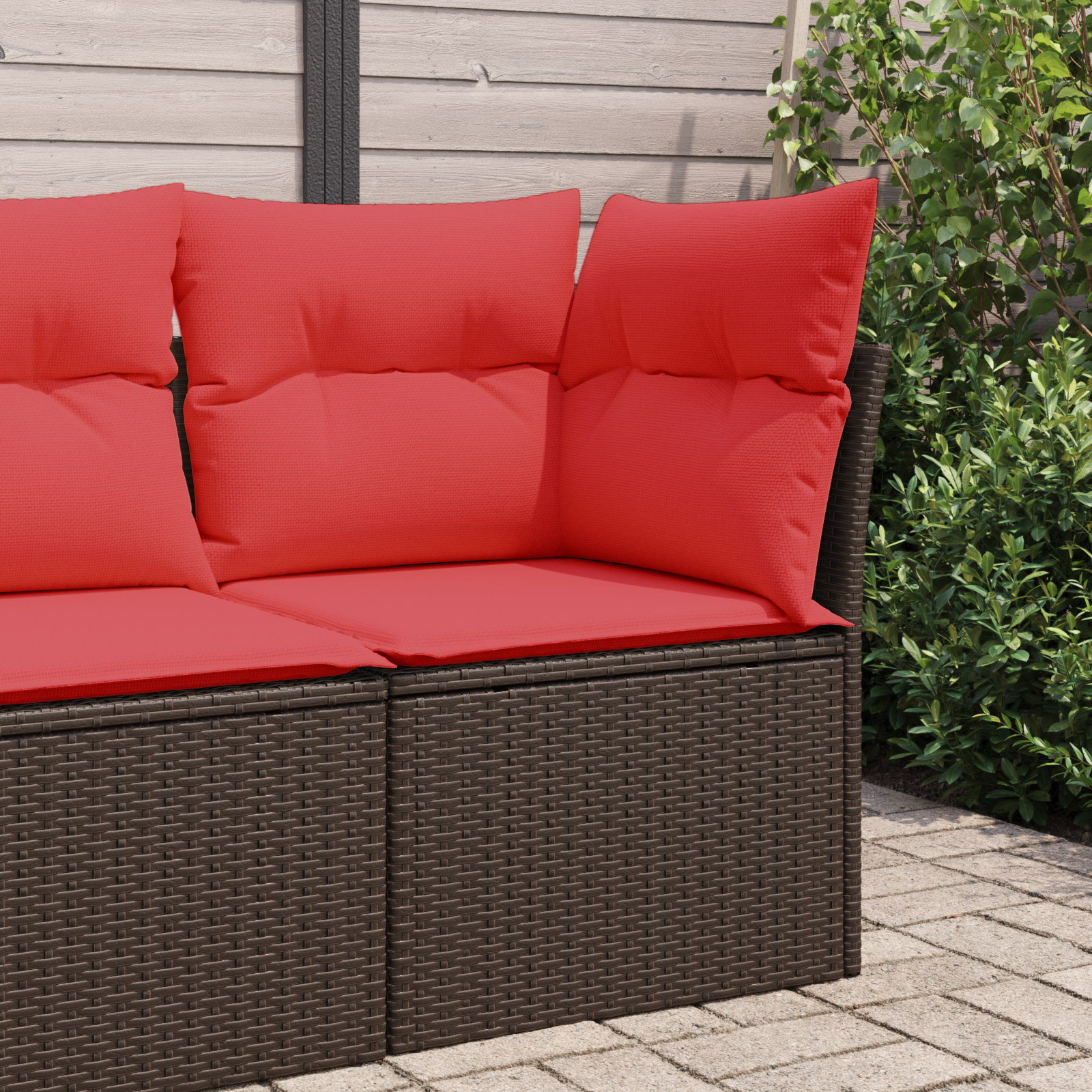 | Vrtni kauč | s jastukom Smeđa 62 x 62 x 69 cm Poli ratan