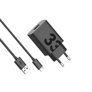 Zidni punjač Motorola 33W 3A 1 x USB-A s USB-C kabelom crni PG38C06448