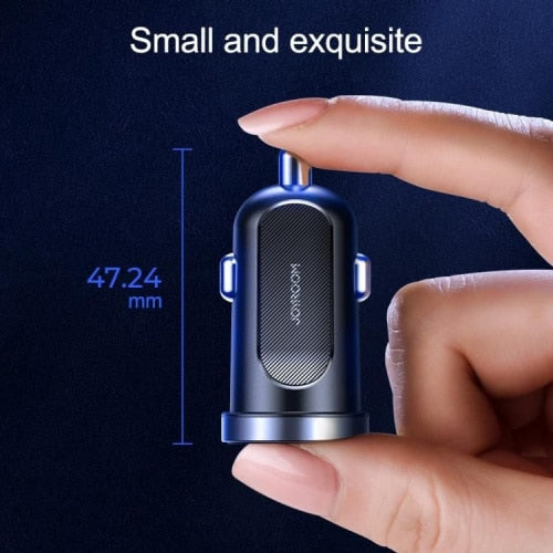 JOYROOM C-A09 2PORTNÍ AUTONABÍJEČKA PD 30W QC 3.0 ČERNÁ