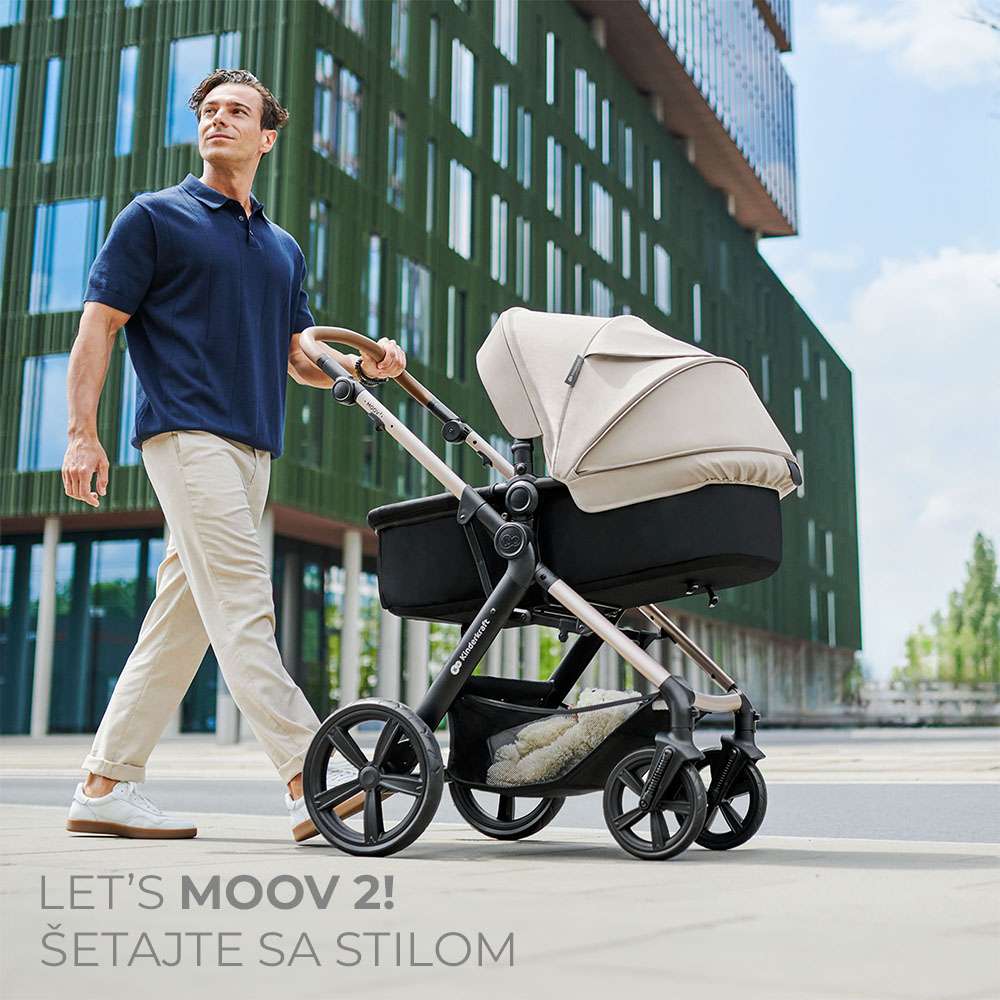 Kinderkraft Kolica Moov 2 4u1 MINK PRO, Moonlight Grey